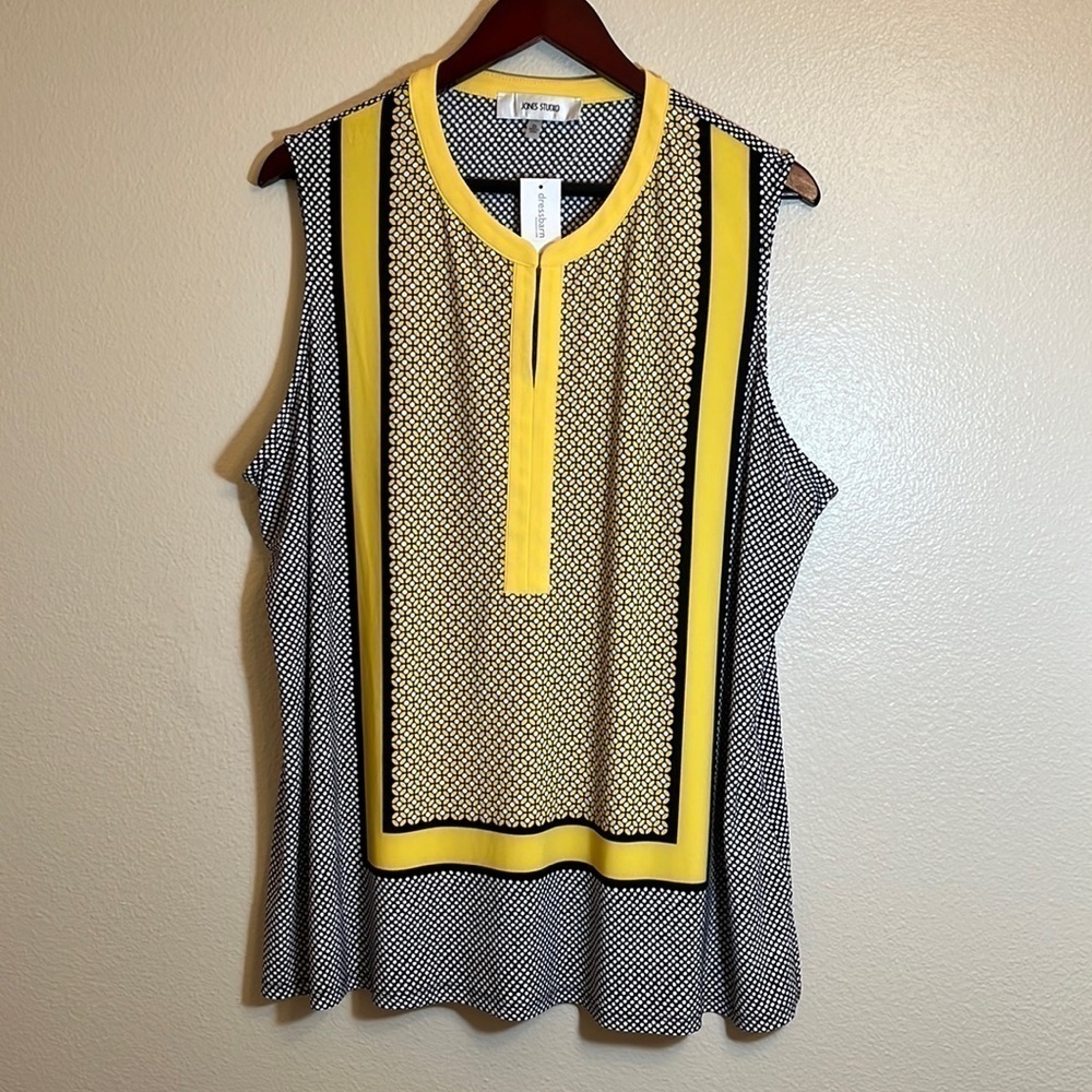 nwt Jones Studio by Dress Barn Plus Size Sleeveless Tank Top